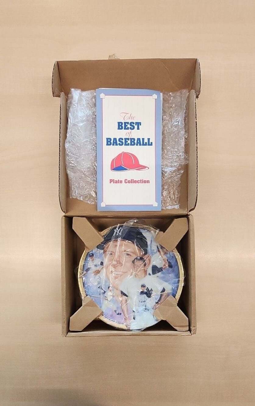 The Legendary Mickey Mantle The Best of Baseball Hamilton Collection Plate